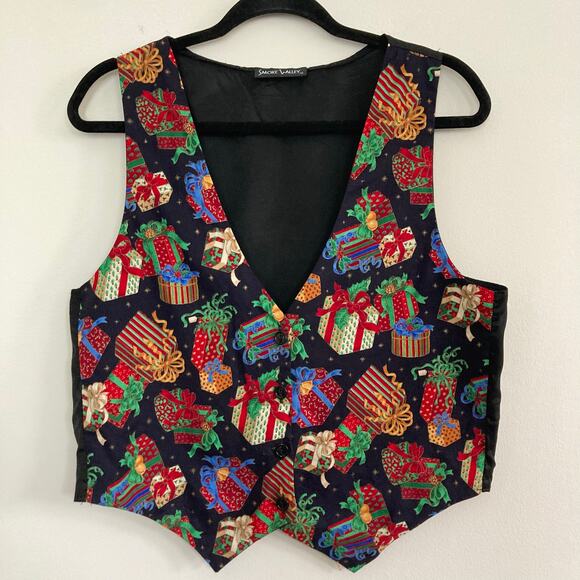 Vintage Smoke Valley Christmas Vest with Presents - Picture 2 of 4